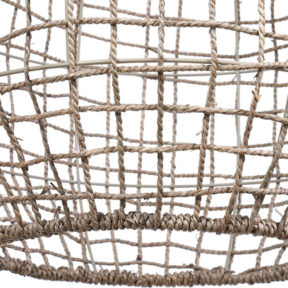 Cross - Weave 1 Light Pendant - Beige