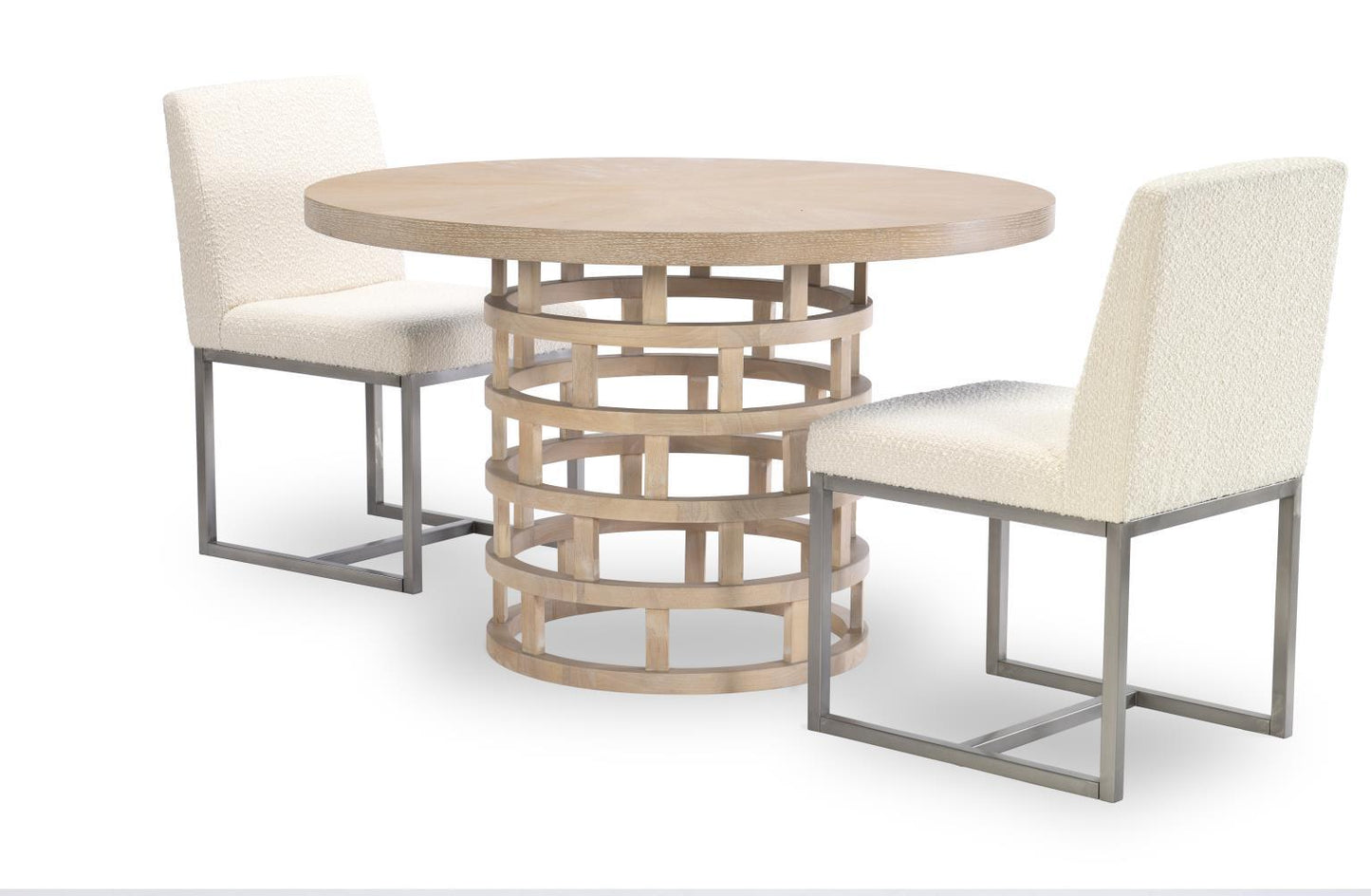 Biscayne - Round Pedestal Table - Beige