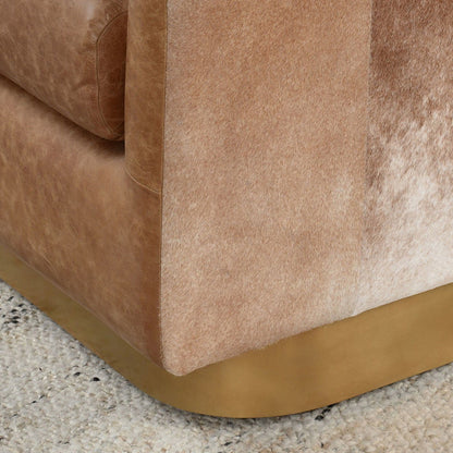 Lathe - Leather/Hide Accent Chair
