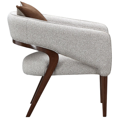 Houston - Accent Chair - Pebble / Walnut