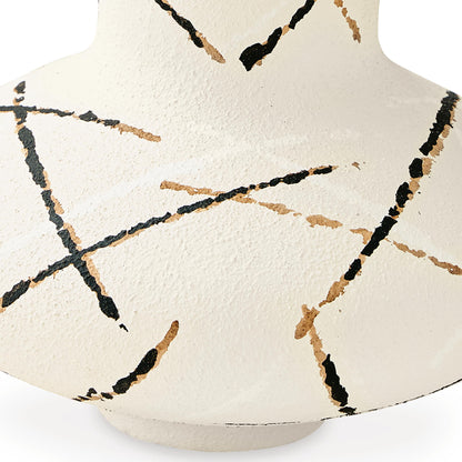 Brockford - Vase - Cream / Black / Brown