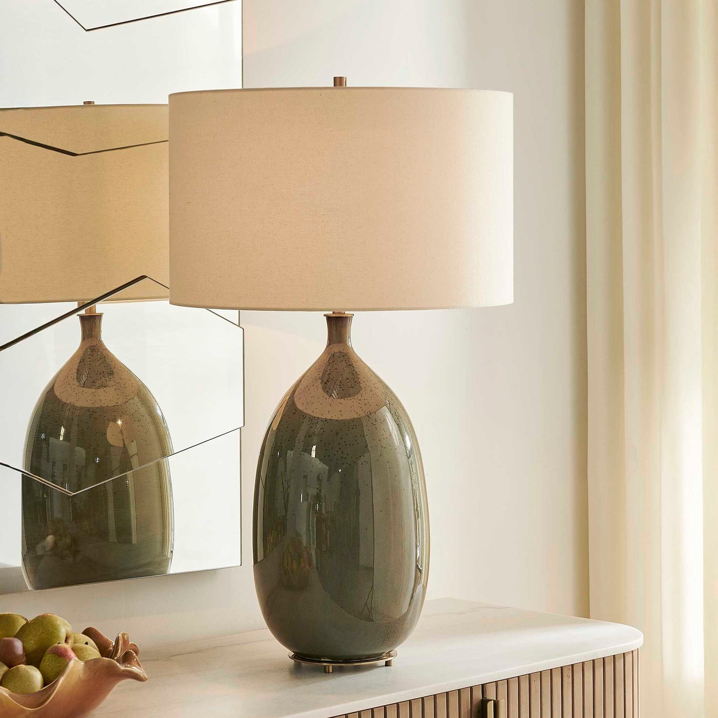 Moultrie - Warm Table Lamp - Gray
