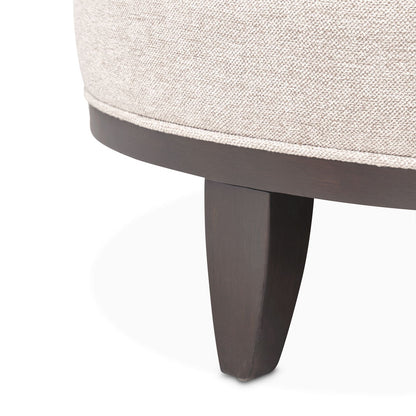 Camellia Field - Chenille Sofa - Beige / Dark Brown