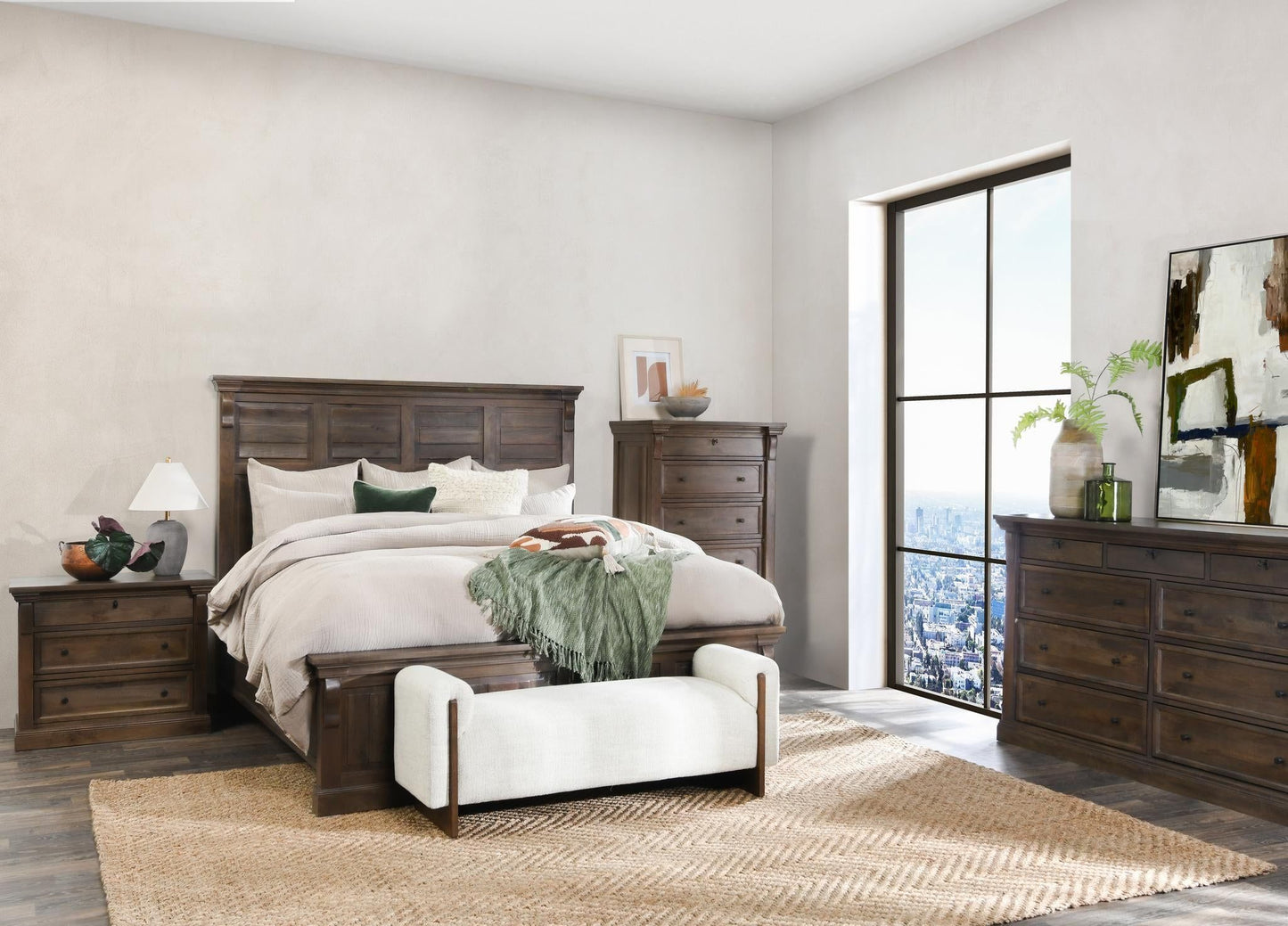 Adelaide - Wood 9 Drawer Dresser - Cocoa Brown