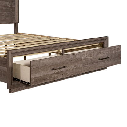 Horizons - King Storage Footboard - Graystone