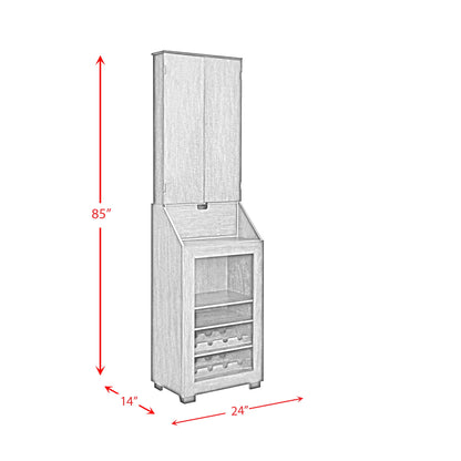 Bone - Dartboard Cabinet Ssg-120405 Cabinet With Dartboard - Dark Brown