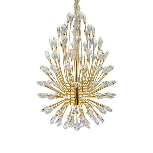 Michael Amini Lighting - Astra 34" LED Crystal Chandelier - Gold