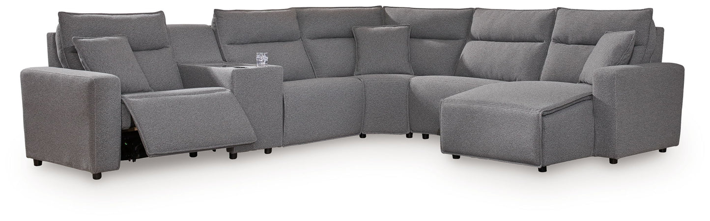 Modmax II - Reclining Sectional - Salt And Pepper