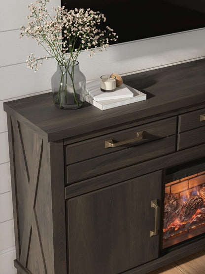 Brazen Valley - TV Stand With Fireplace Option