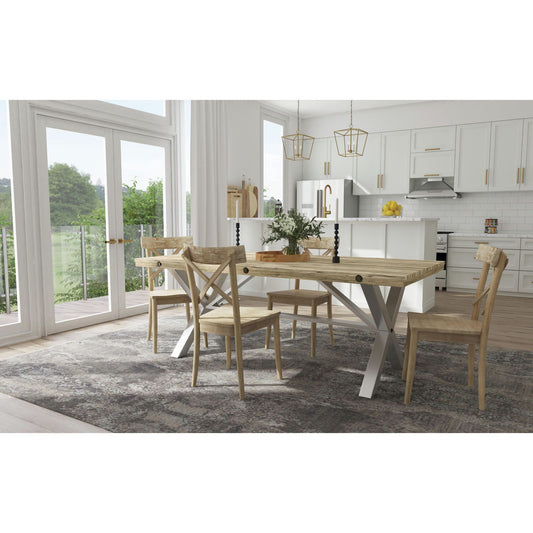 Callista - Rectangle 5 Piece Dining Set (Table And Four Chairs) - Beach