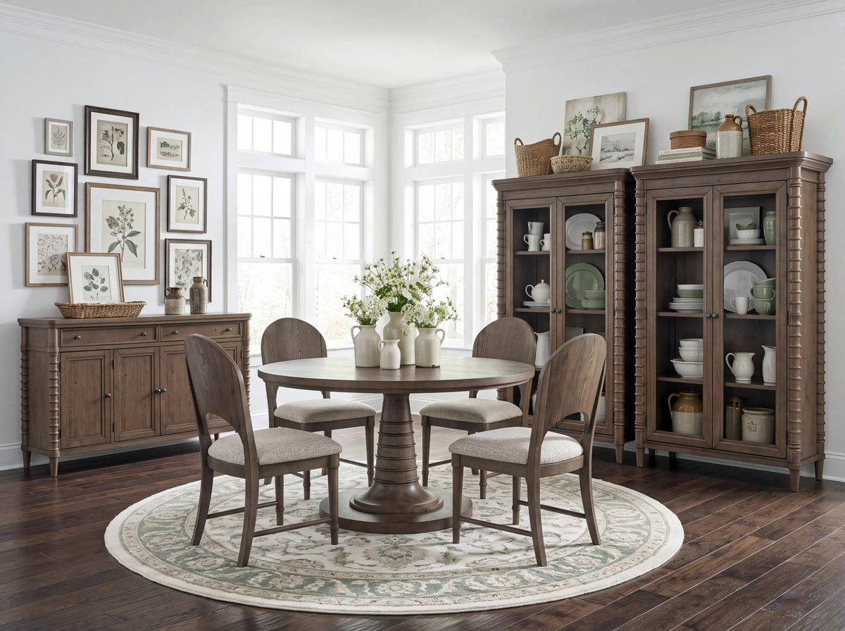 Seraphina - Display Cabinet - Midnight Oak