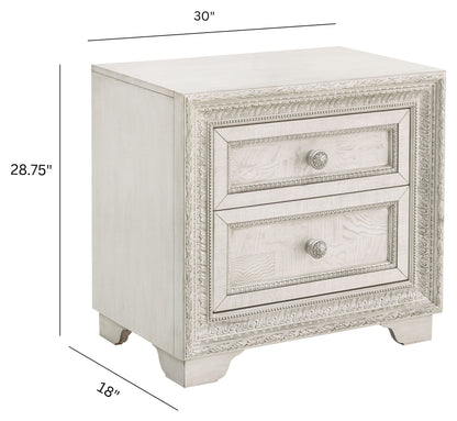 Camila - 2 Drawer Nightstand - Creamy White