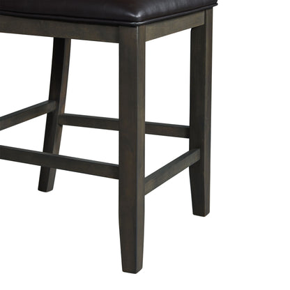 Amherst - Counter Side Chair With PU Cushion (Set of 2) - Gray Finish