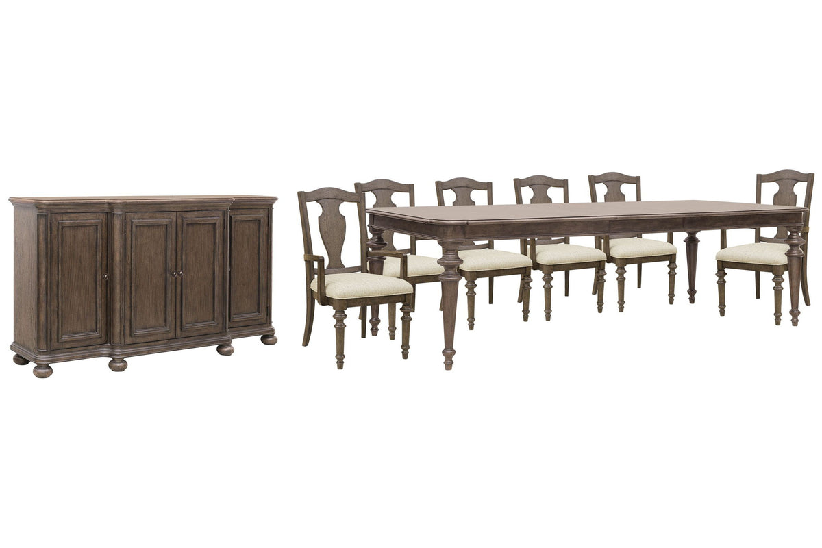 Saddle Creek - Extendable Leg Dining Table Set
