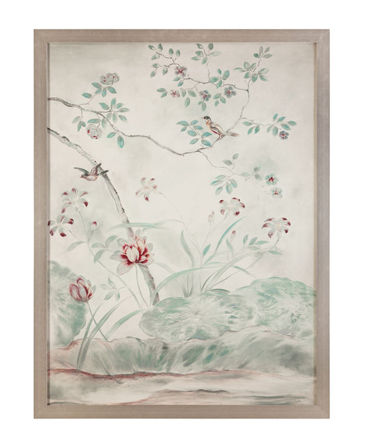 Sylvan Study Framed Print - Cream