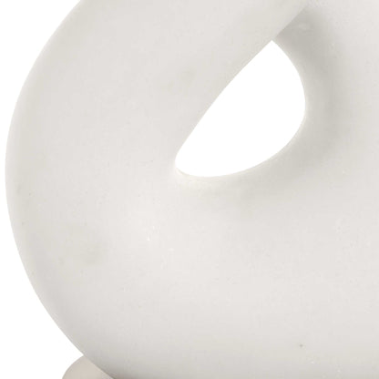 Meridian - Ivory Stone Table Lamp - White
