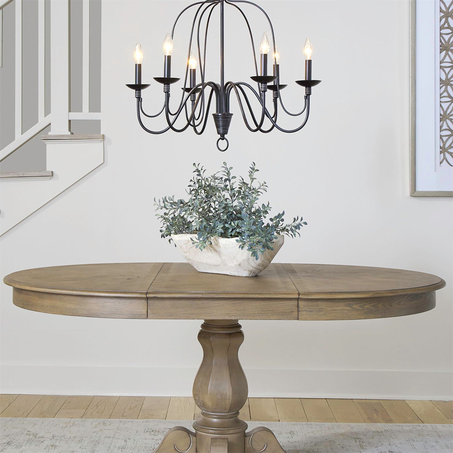 Magnolia Manor - Pedestal Table Top - Weathered Bisque