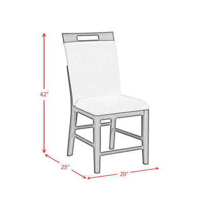 Transcend - Counter Side Chair (Set of 2) - Charcoal