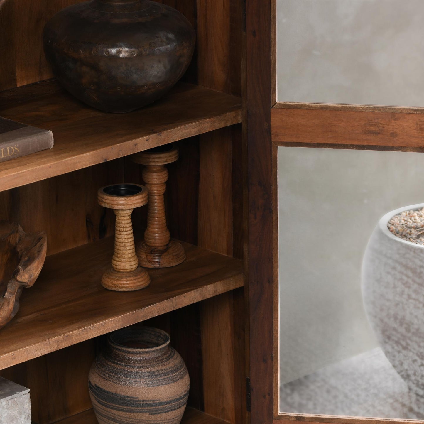 Zion - Reclaimed Wood Tall Cabinet - Natural