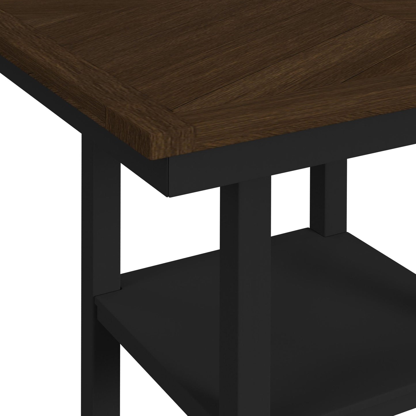 Brooks - 5 Piece Counter Set With Table And 4 Upholstered Seat & Wood Back Chairs - Medium Brown & Black