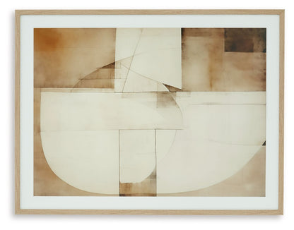 Corlain - Wall Art - Brown / Tan / White