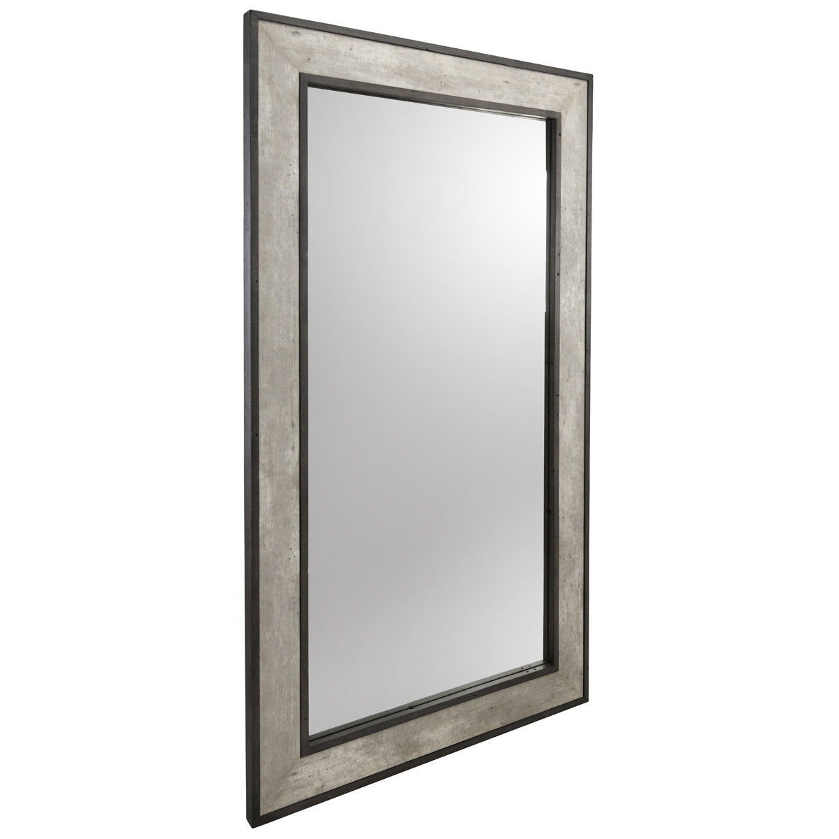 Webster - Floor Mirror - Weathered Cement