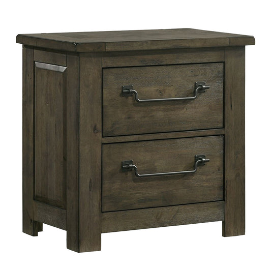Maverick - Nightstand With USB - Gray