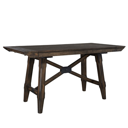Double Bridge - Gathering Table Top - Dark Chestnut