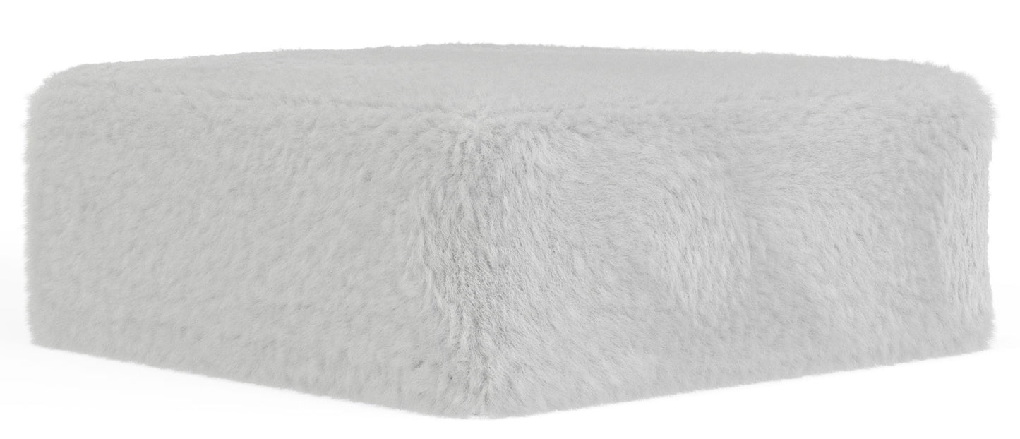 Bankside - Fabric Cocktail Ottoman - Gray