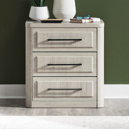 Modern Play - Nightstand With Charging Station - Natural White