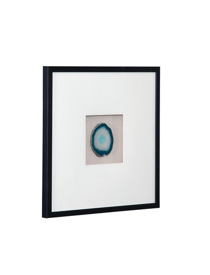 Crystal Geode Wall Art - Blue / White