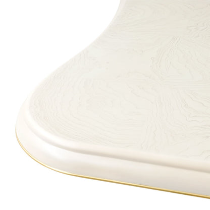 La Terrazza - Double Pedestal Dining Table - Creamy Pearl
