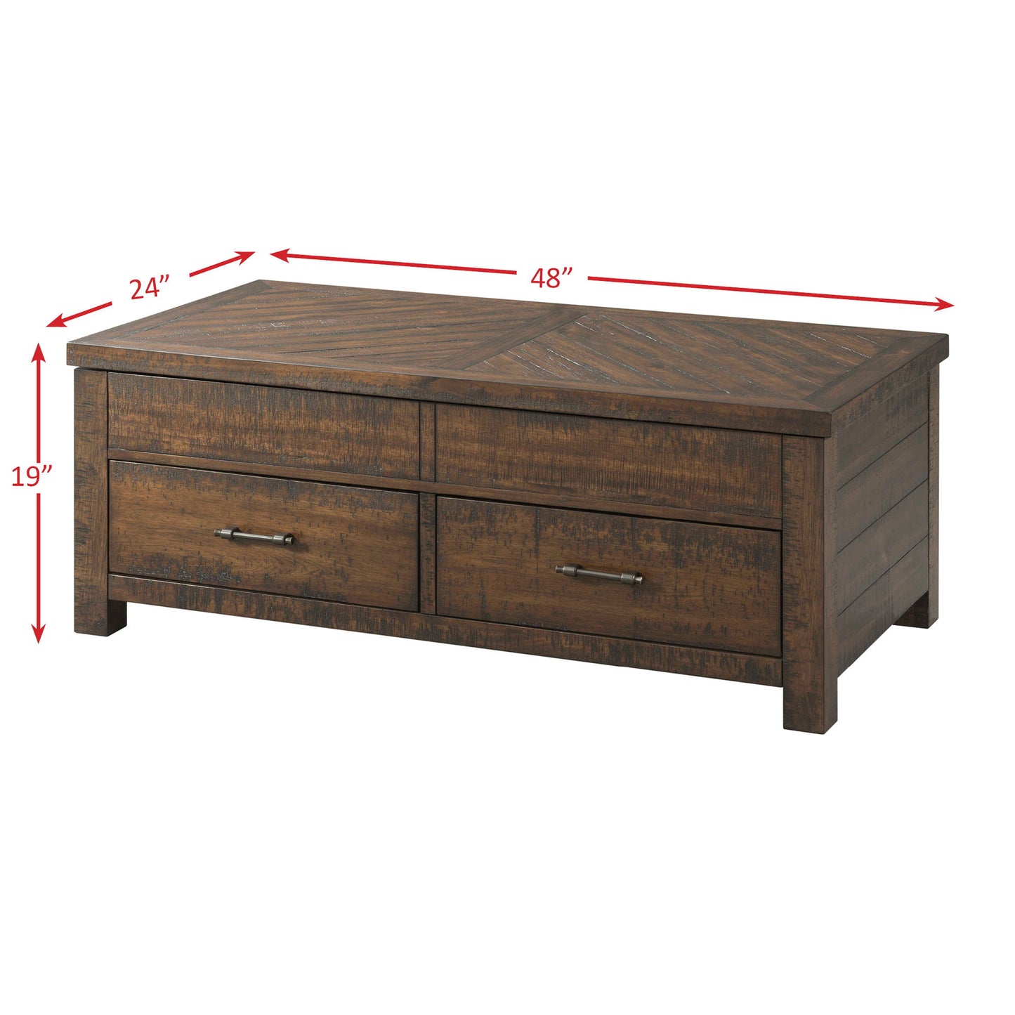 Jax - Lift Top Coffee Table - Dark Walnut