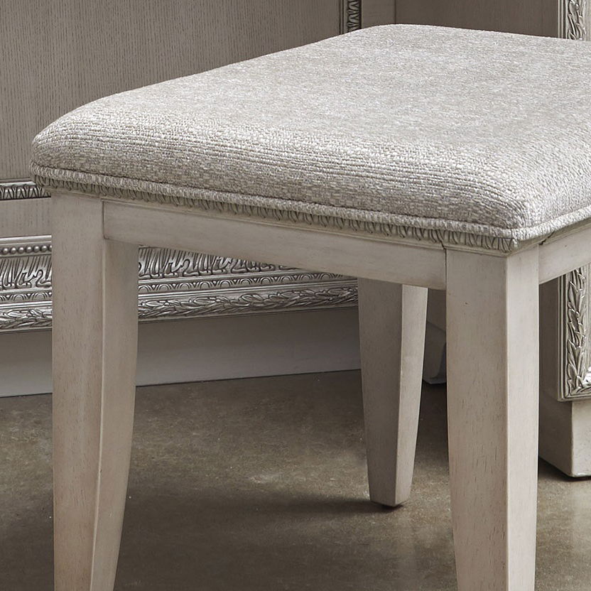 Camila - Vanity Stool - Creamy White