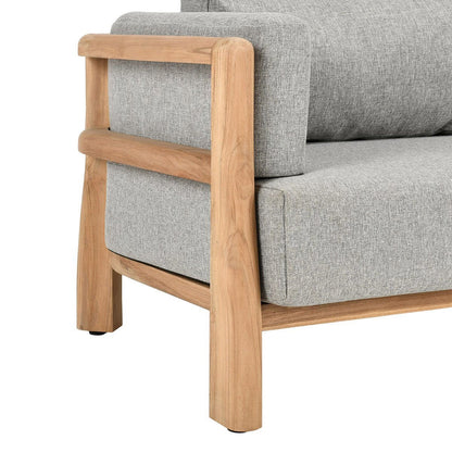 Aston - Outdoor Sofa - Natural / Gray