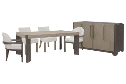 Anderson Park - Leg Dining Table Set With Klismos Chairs