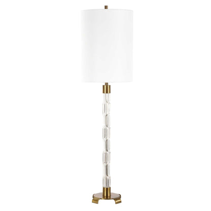 York - Crystal Buffet Lamp - Brass