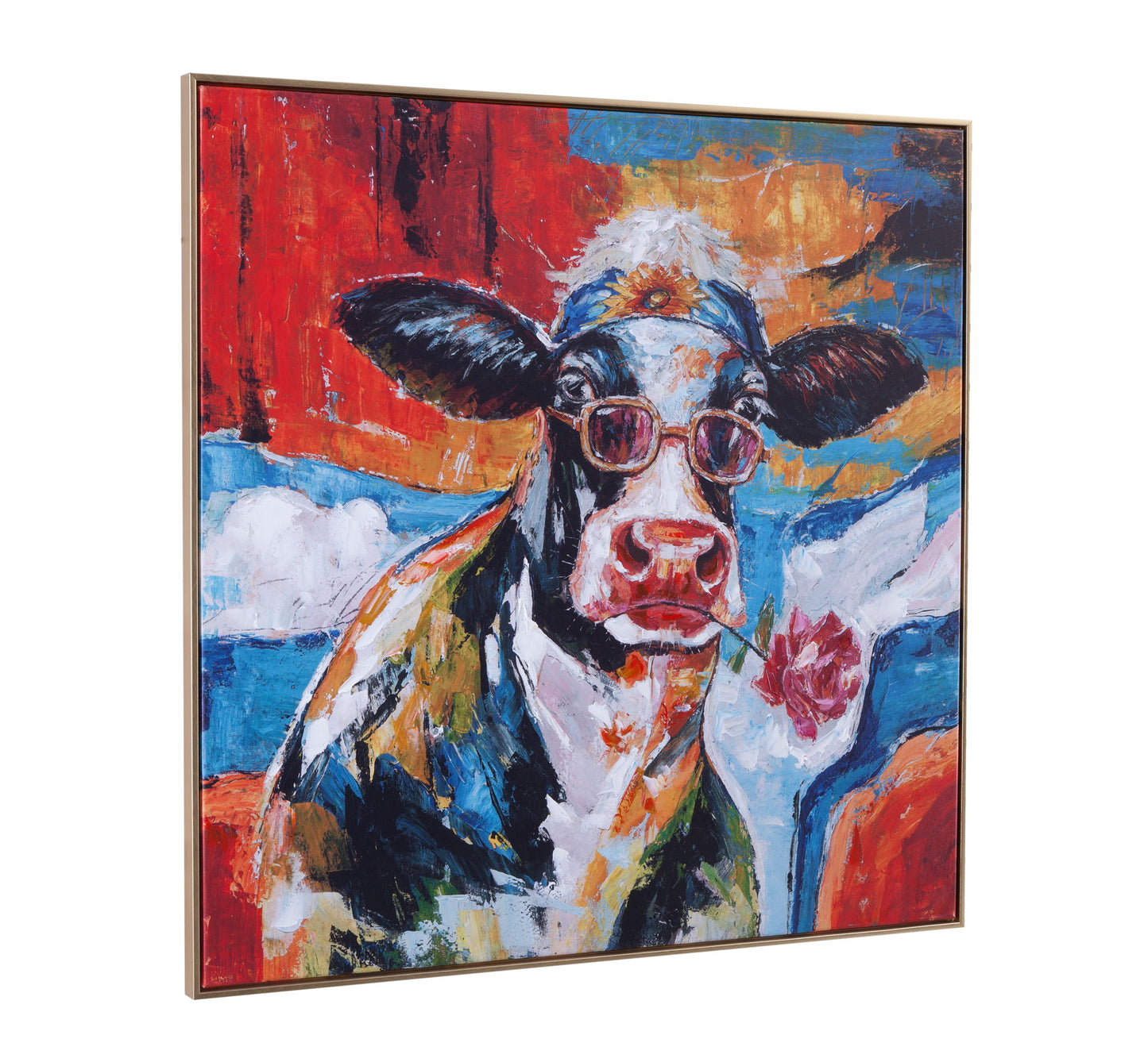 Cool Dude Framed Canvas - Red