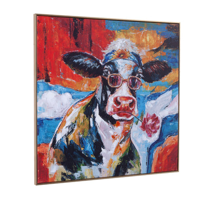 Cool Dude Framed Canvas - Red