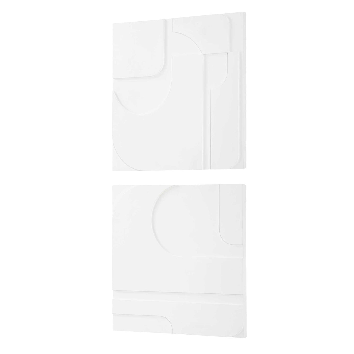 Contours - White Wall Decor (Set of 2)
