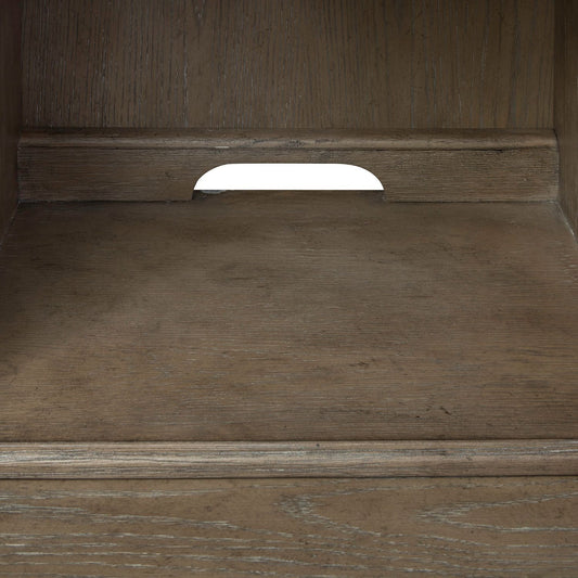 Simply Elegant - Credenza & Hutch - Heathered Taupe