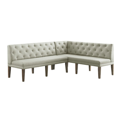 Peyton - Sectional Sofa Dining Set - Gray