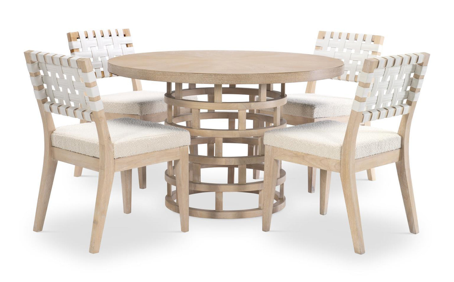 Biscayne - Round Pedestal Table - Beige