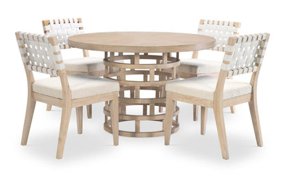 Biscayne - Round Pedestal Table - Beige