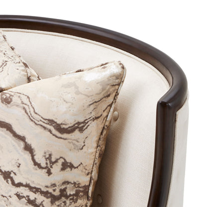 Belmont Place - Accent Chair - Cream / Espresso