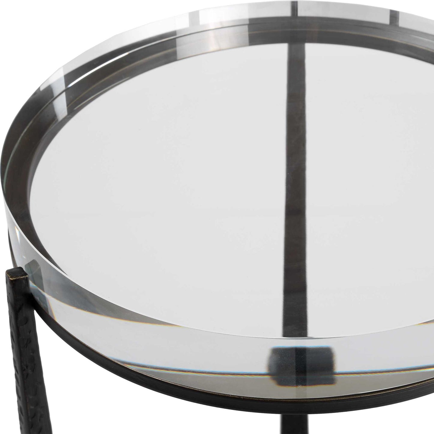 Midas - Round Accent Table - Dark Bronze