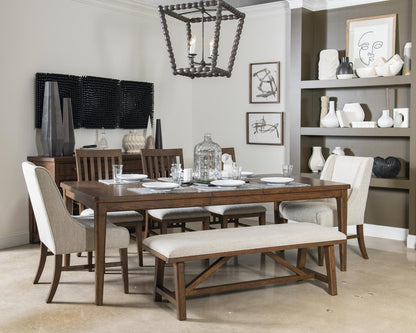 Langley - Slat Back Side Chair (Set of 2) - Tawny Brown