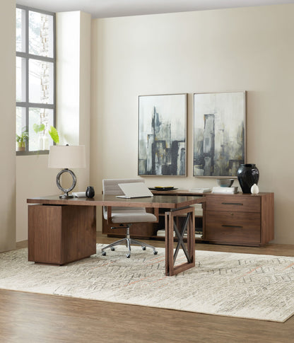 Elon - Desk Pedestal - Dark Brown