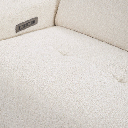Darrow - Upholstered Power Recliner Sofa - Ivory