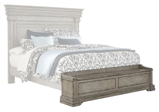 Madison Ridge - Queen Blanket Chest Footboard & Slats - Heritage Taupe
